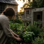 Homesteading Where You're Planted: Start Small Space Homesteading Today Women-Planting-Plants