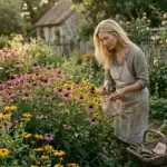 The Best Flowers for Bees: 10 Plants Your Garden Needs Pollinator-friendly garden with vibrant flowers for bees.