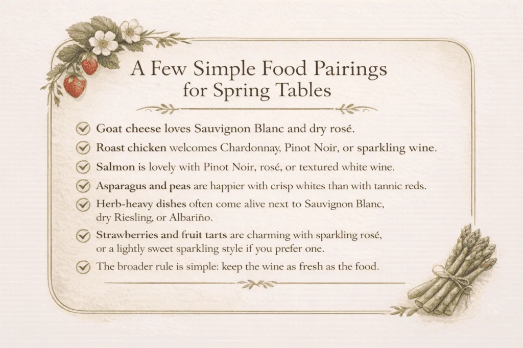 Microsteading journal cover with food pairings for spring tables.